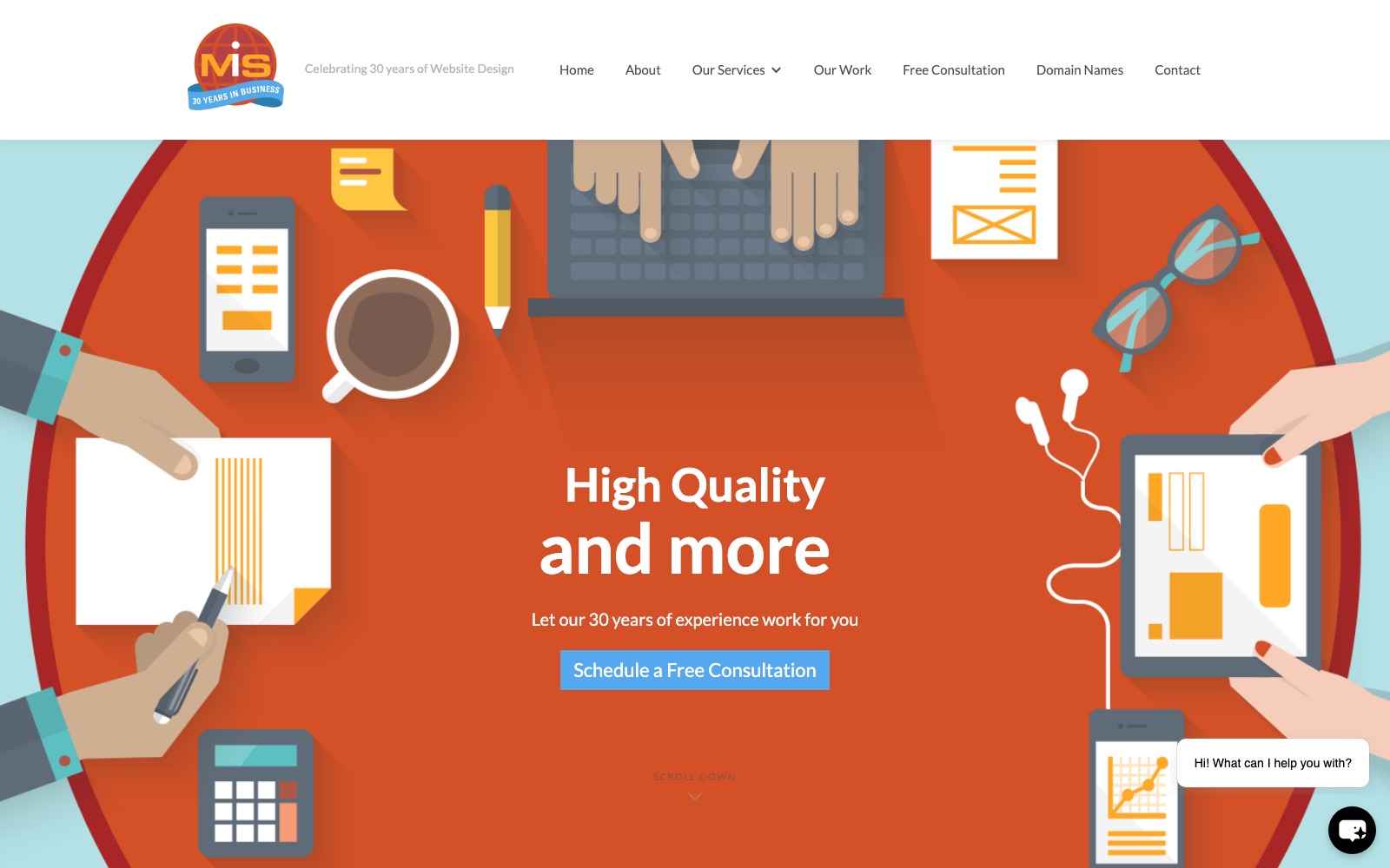 The MIS, Inc. website as it looked before the 2026 rebuild