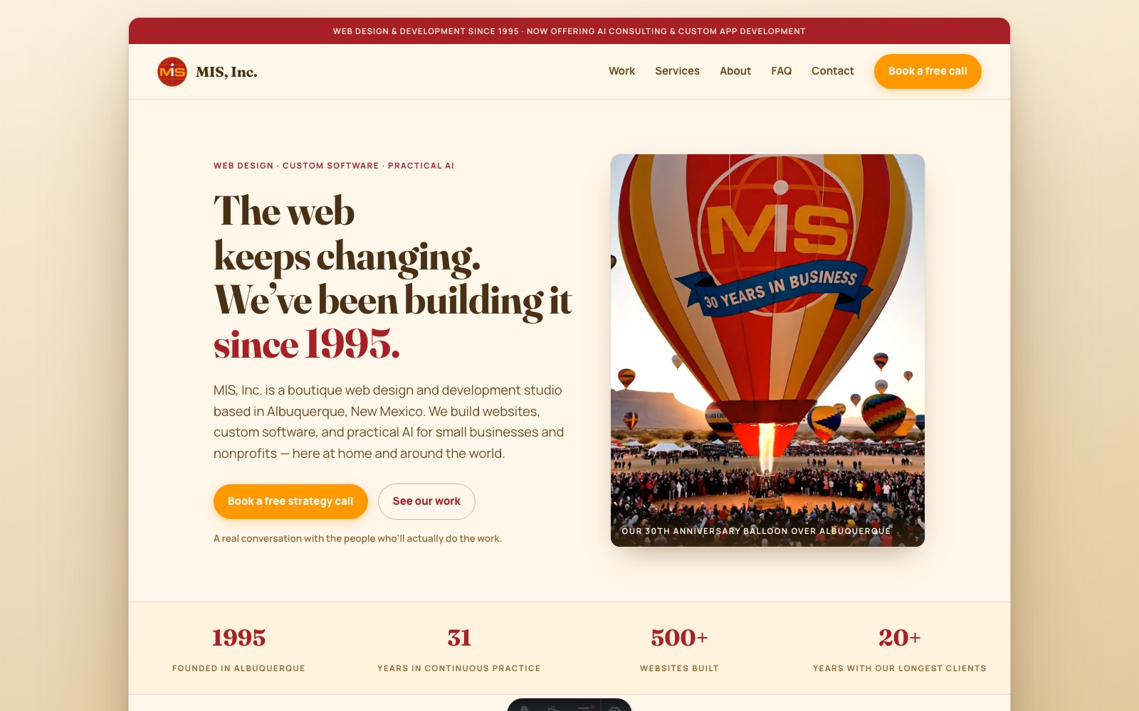 The new MIS, Inc. website launched in 2026